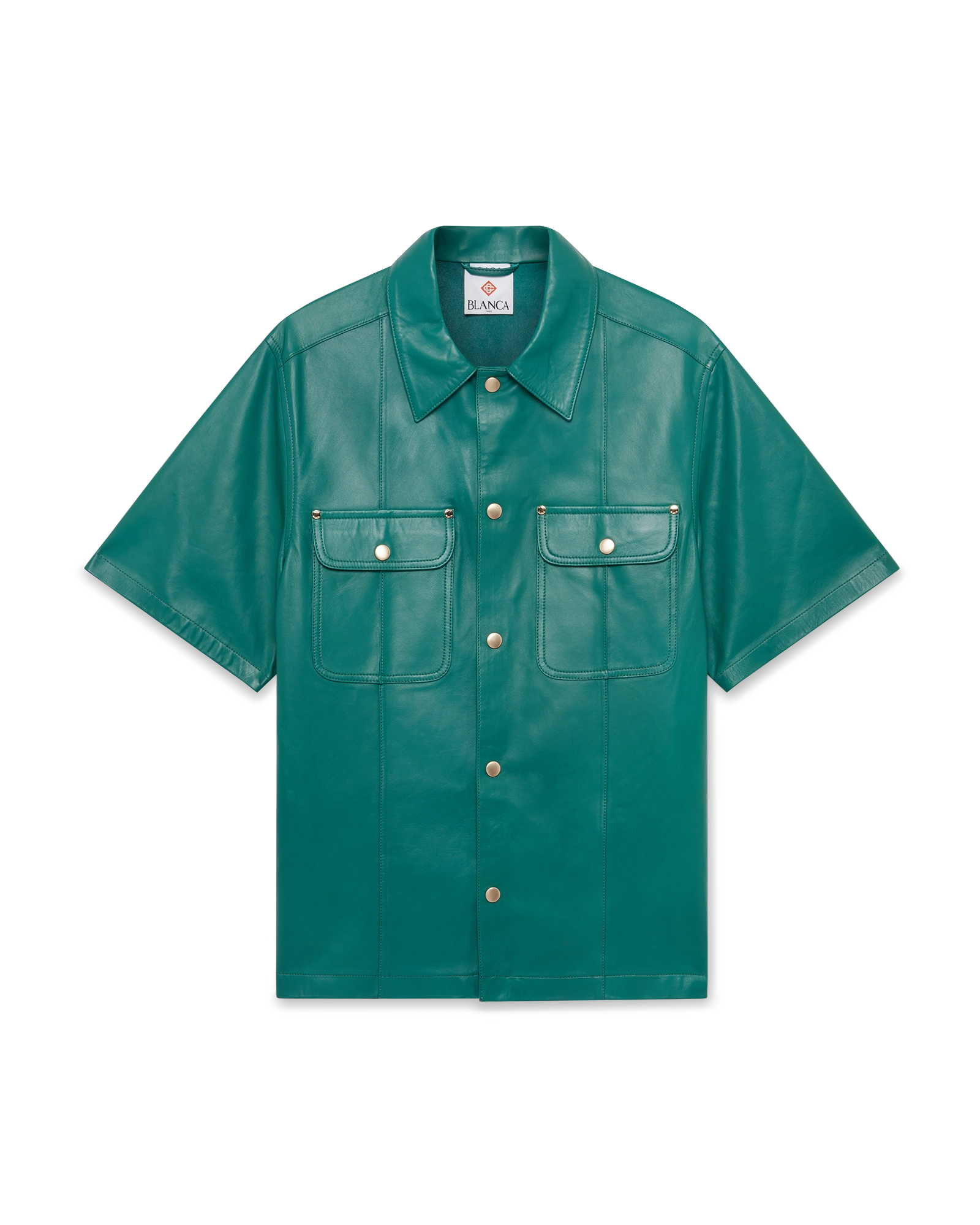 Leather Short Sleeve Shirt