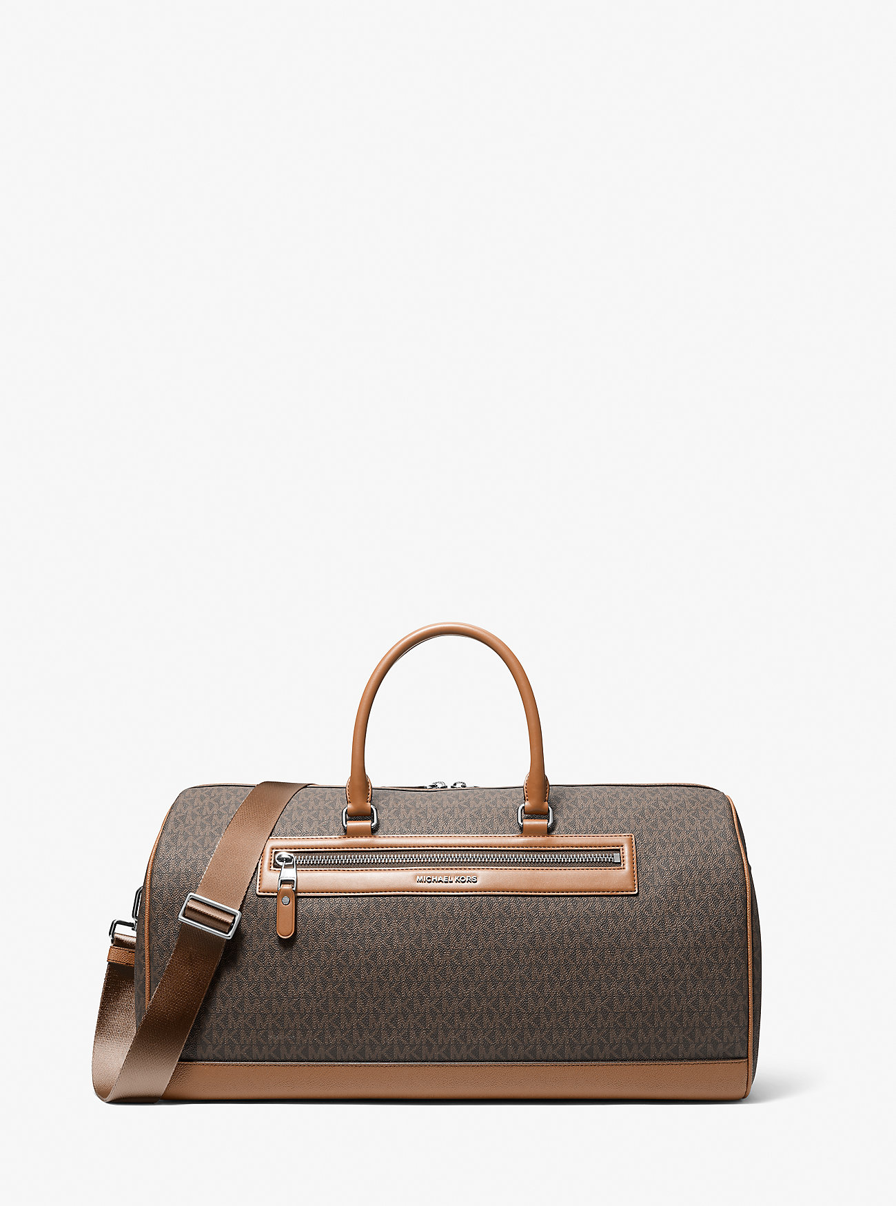 MK Weekender Jet Set Mit Signature-Logomuster - Braun