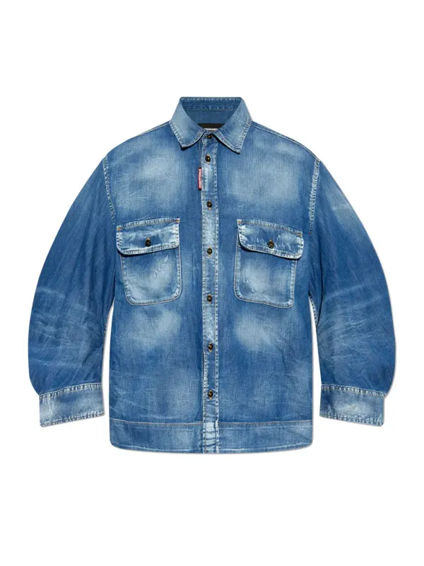 Dsquared2 Herbstblau Damenhemd Hemden 488680