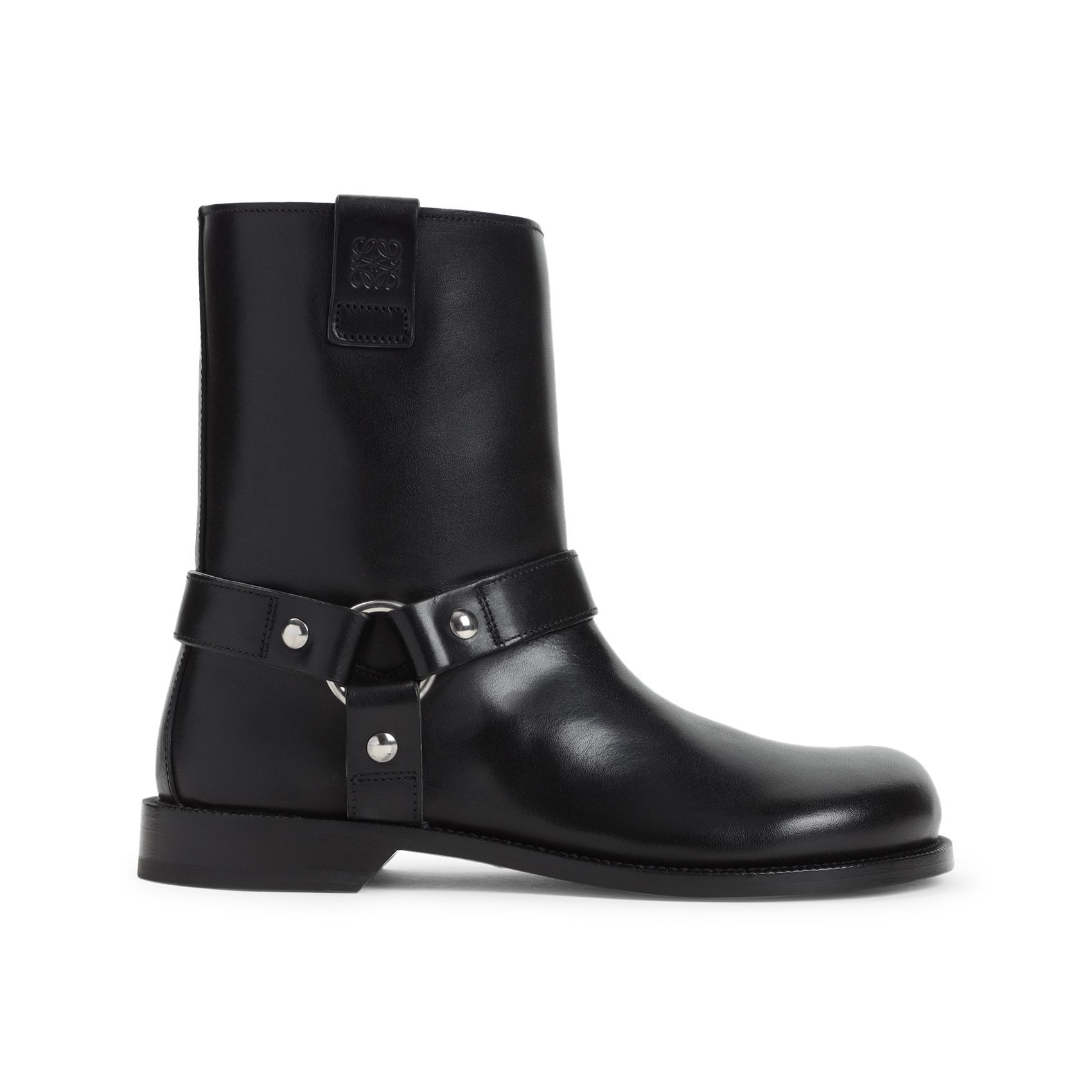 Loewe Schwarze Lederstiefeletten Für Damen