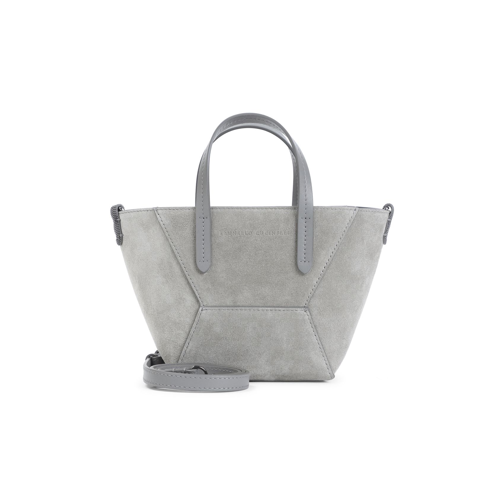Brunello Cucinelli Grüne Wildleder Schultertasche