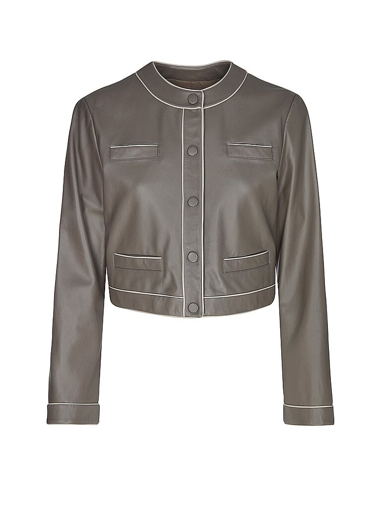 EMPORIO ARMANI Lederjacke braun