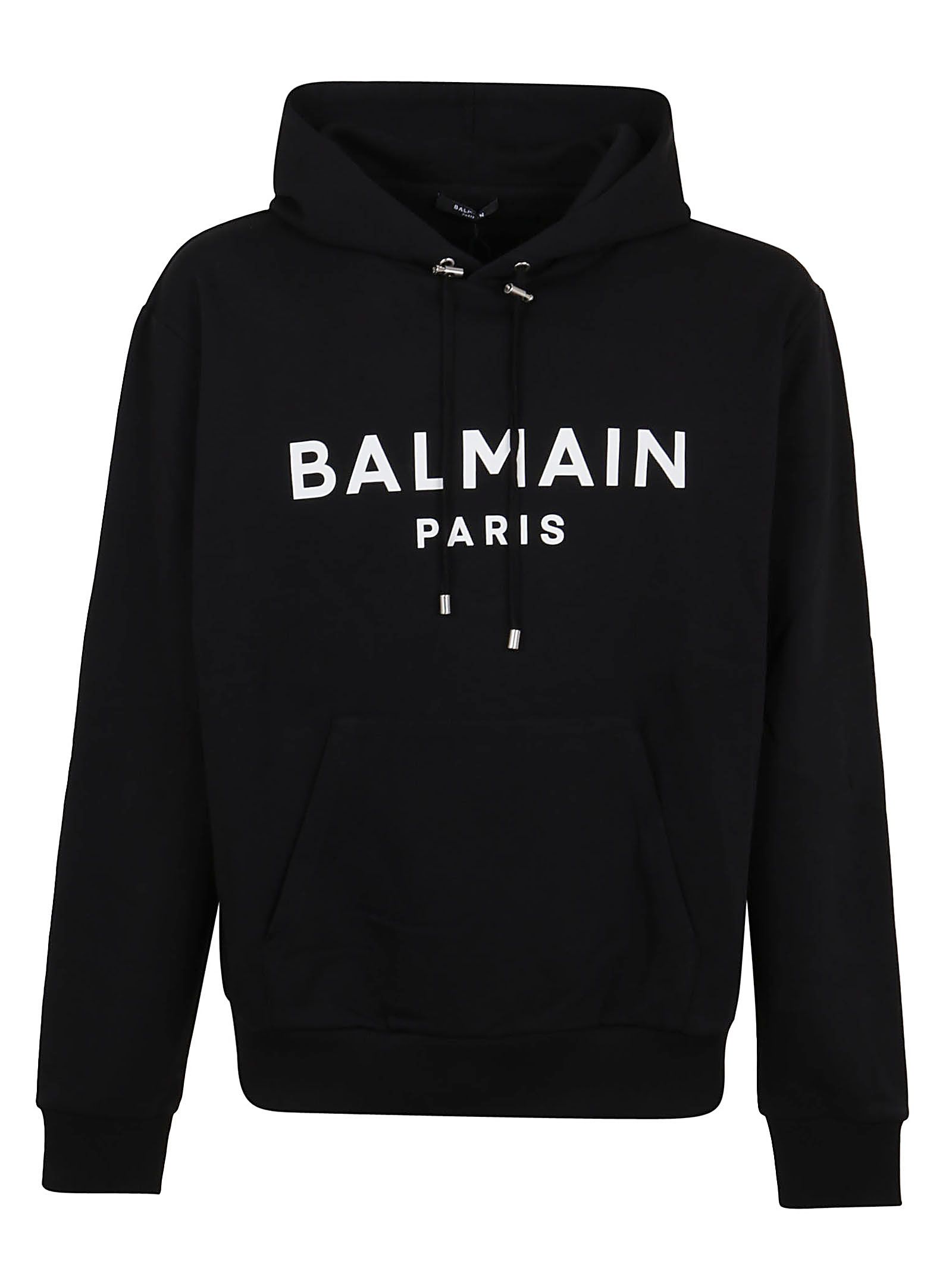 Balmain Herren Schwarzes Baumwoll Sweatshirt