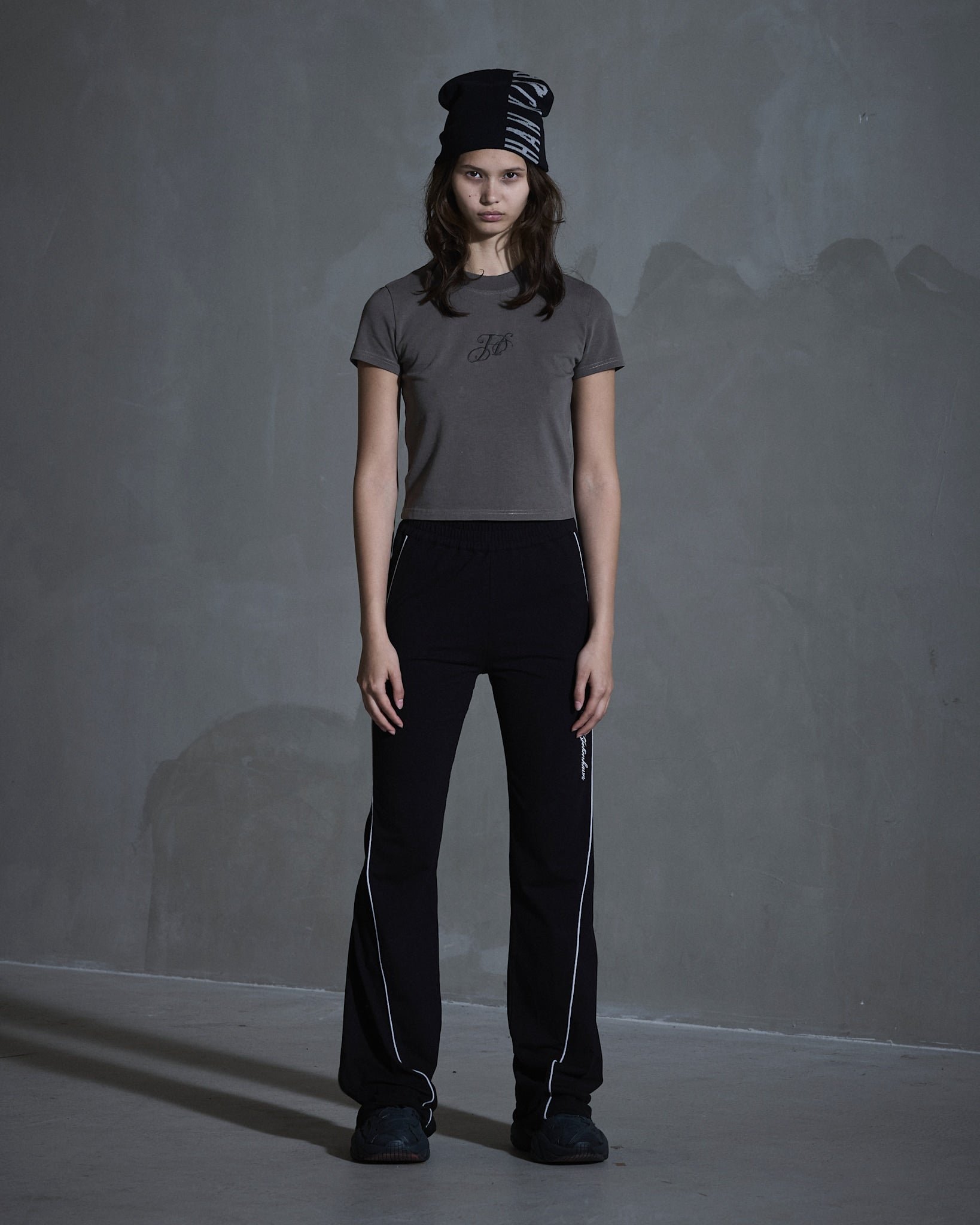 Monogram Mini Tee - Dusty Brown