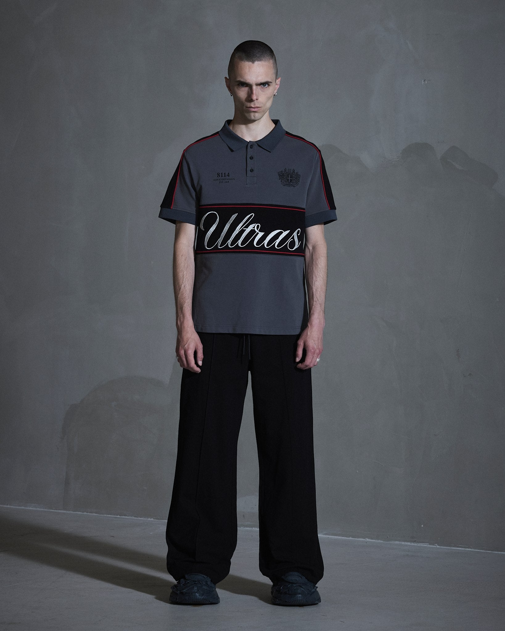 Logo Polo Tee - Dark Grey