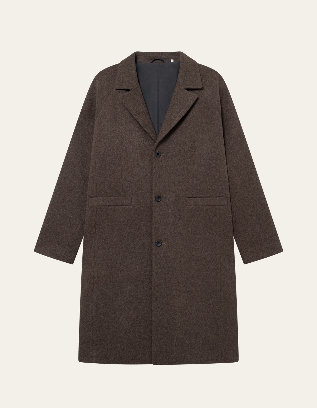 Nicko Melange Wool Coat - Mountain Grey Melange