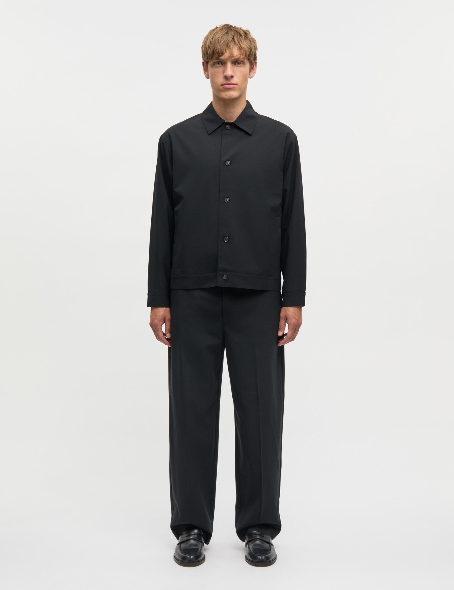 Dense Weave Travis Jacket, Black