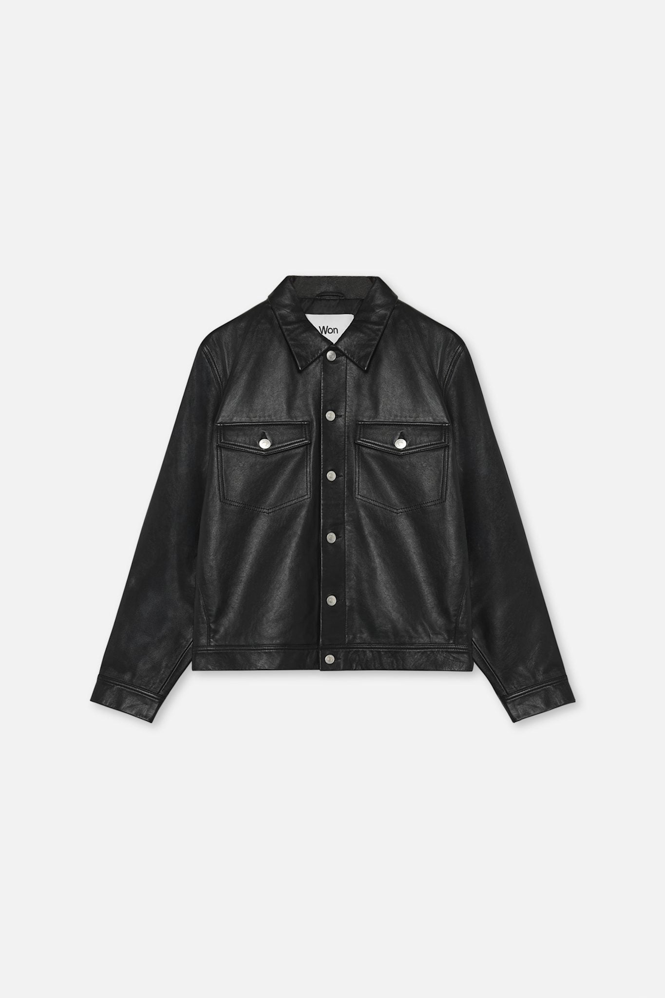 Clayton Leather Shirt Jacket