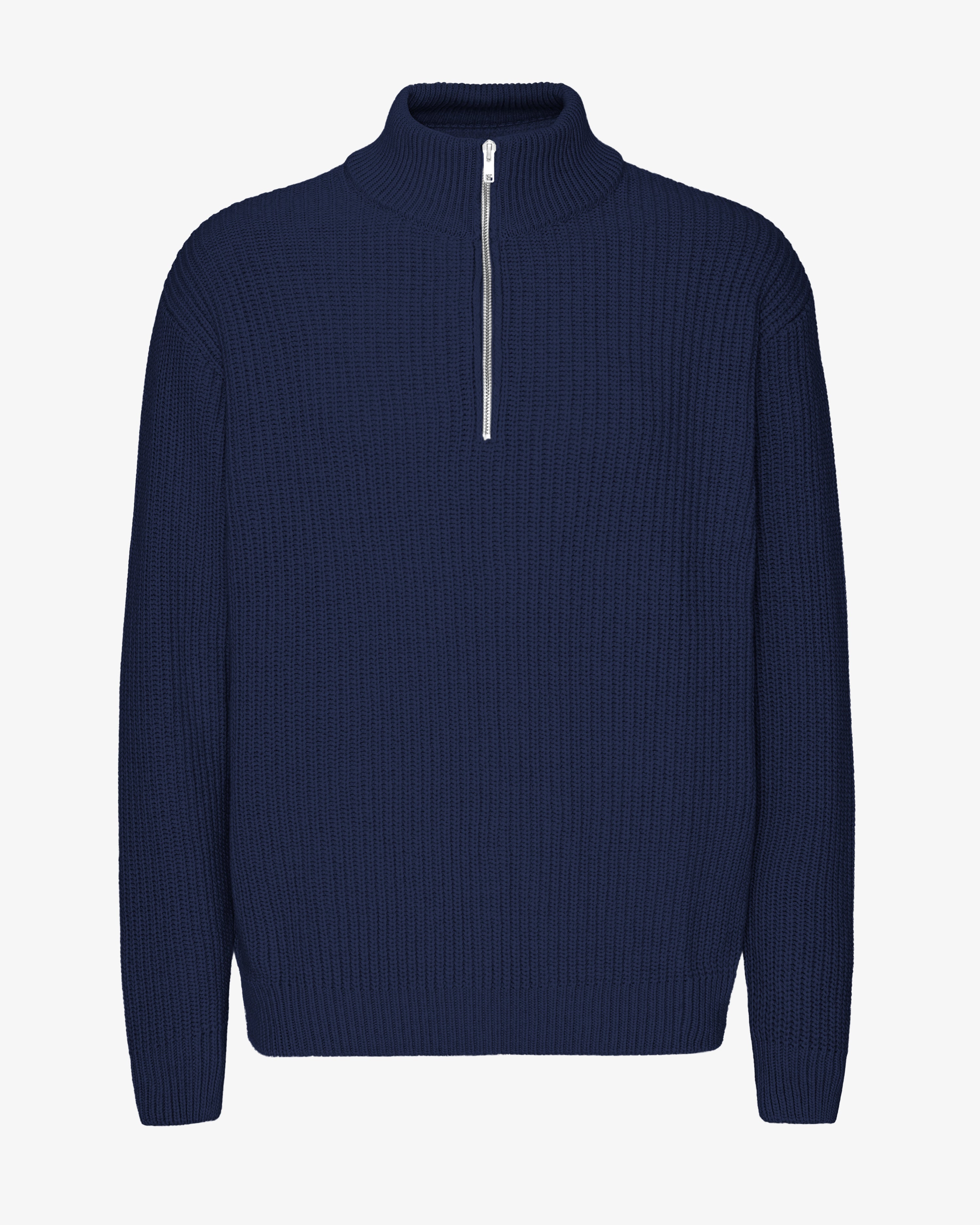 Merino Quarter Zip - Marine Blue