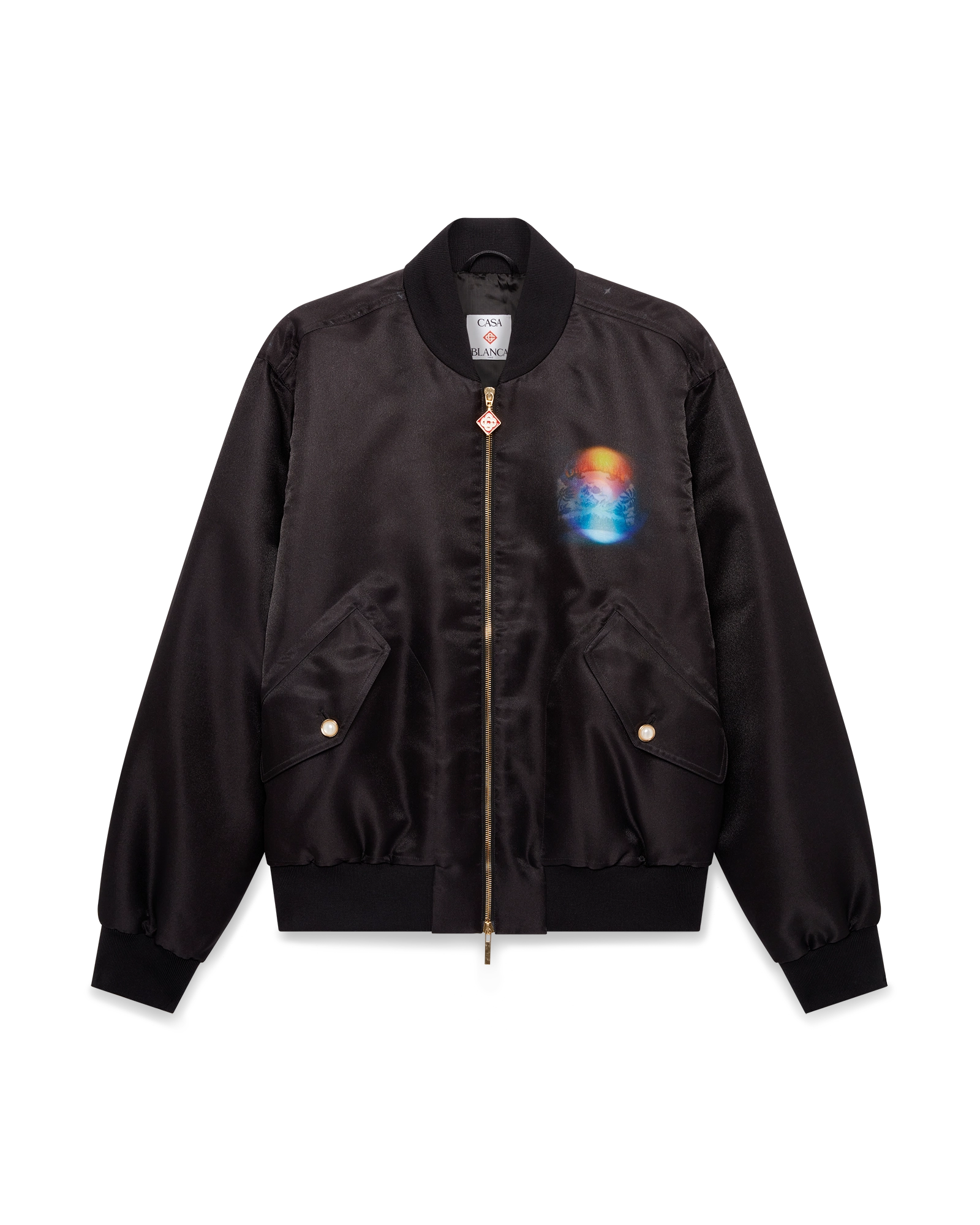 Organza Gradient Bomber Jacket