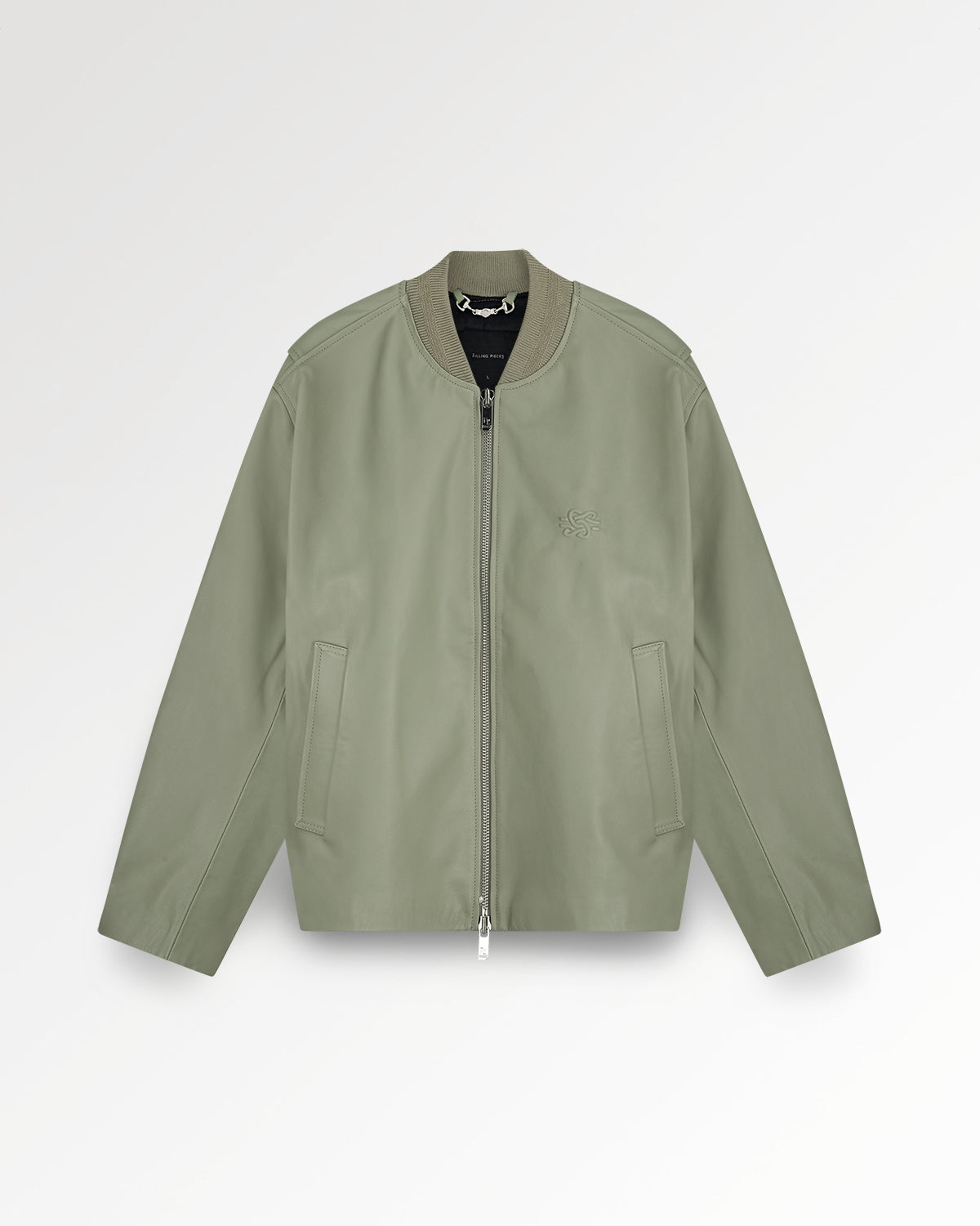 Leather Bomber Jacket Tea