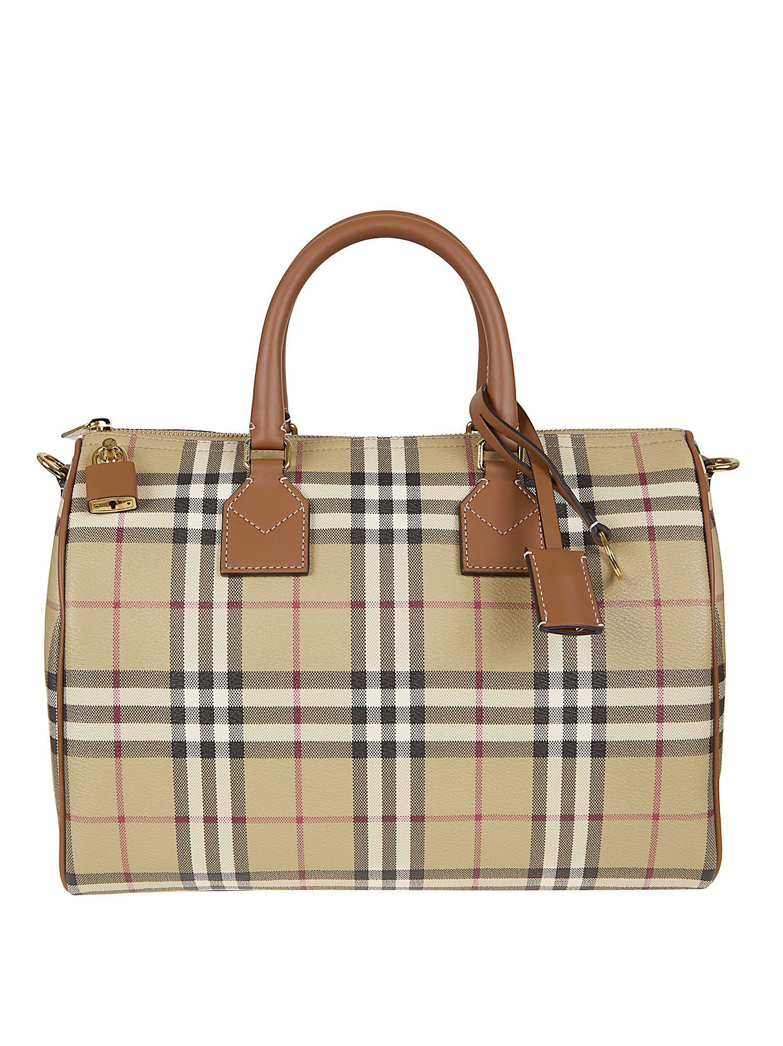Burberry Braune Baumwoll-shopper-tasche