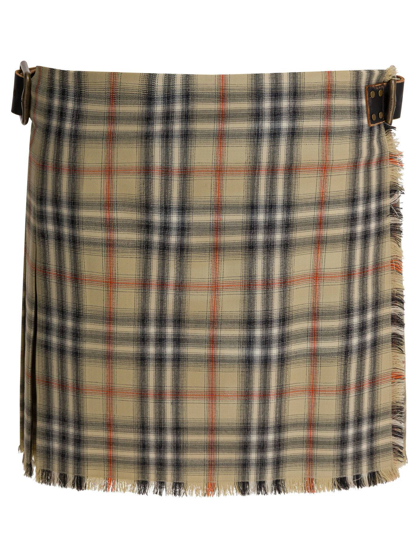 Burberry Woll-karo Mini-kilt Für Damen