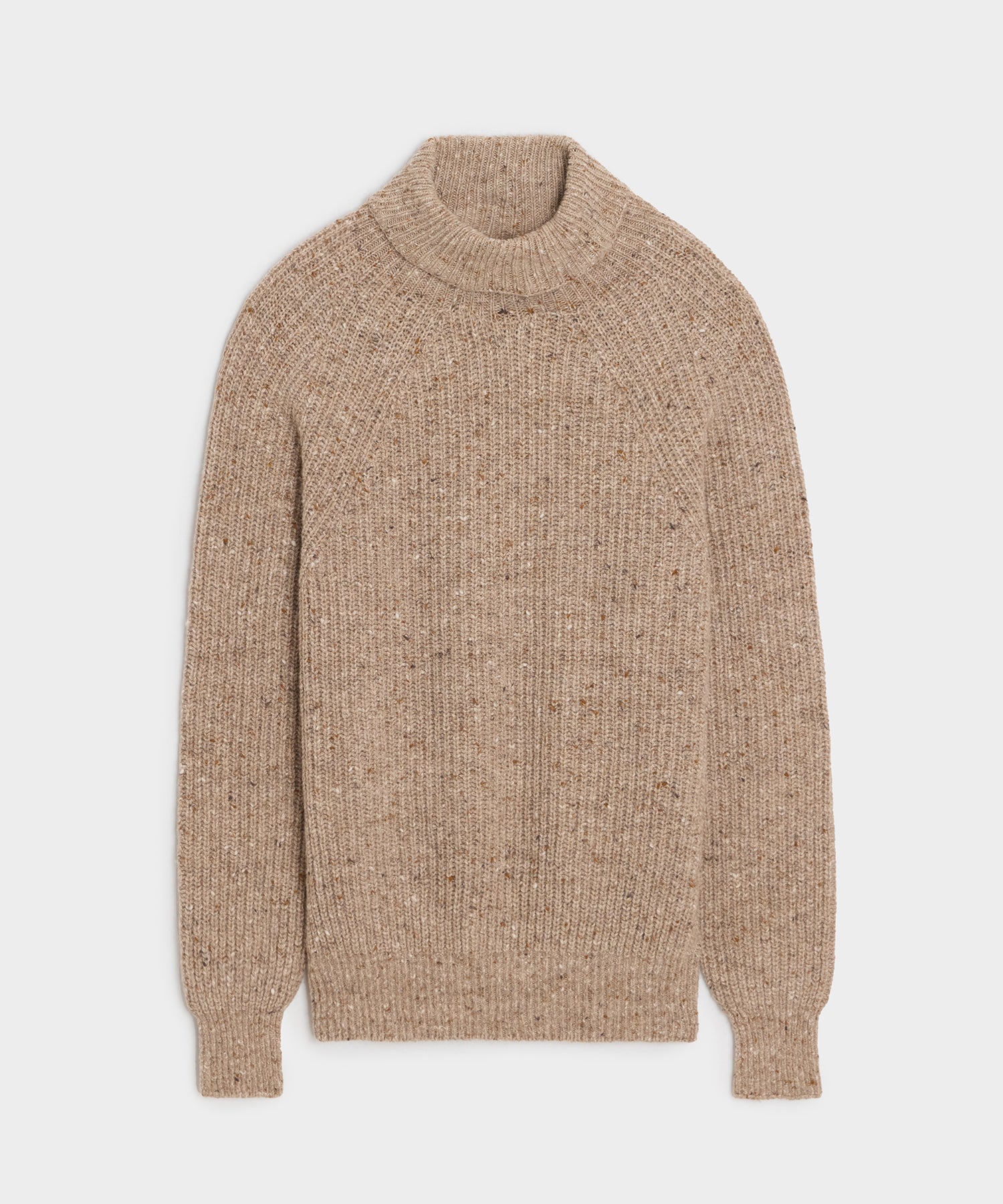 Inis Meáin Merino-Cashmere Boatbuilder Turtleneck in Tan