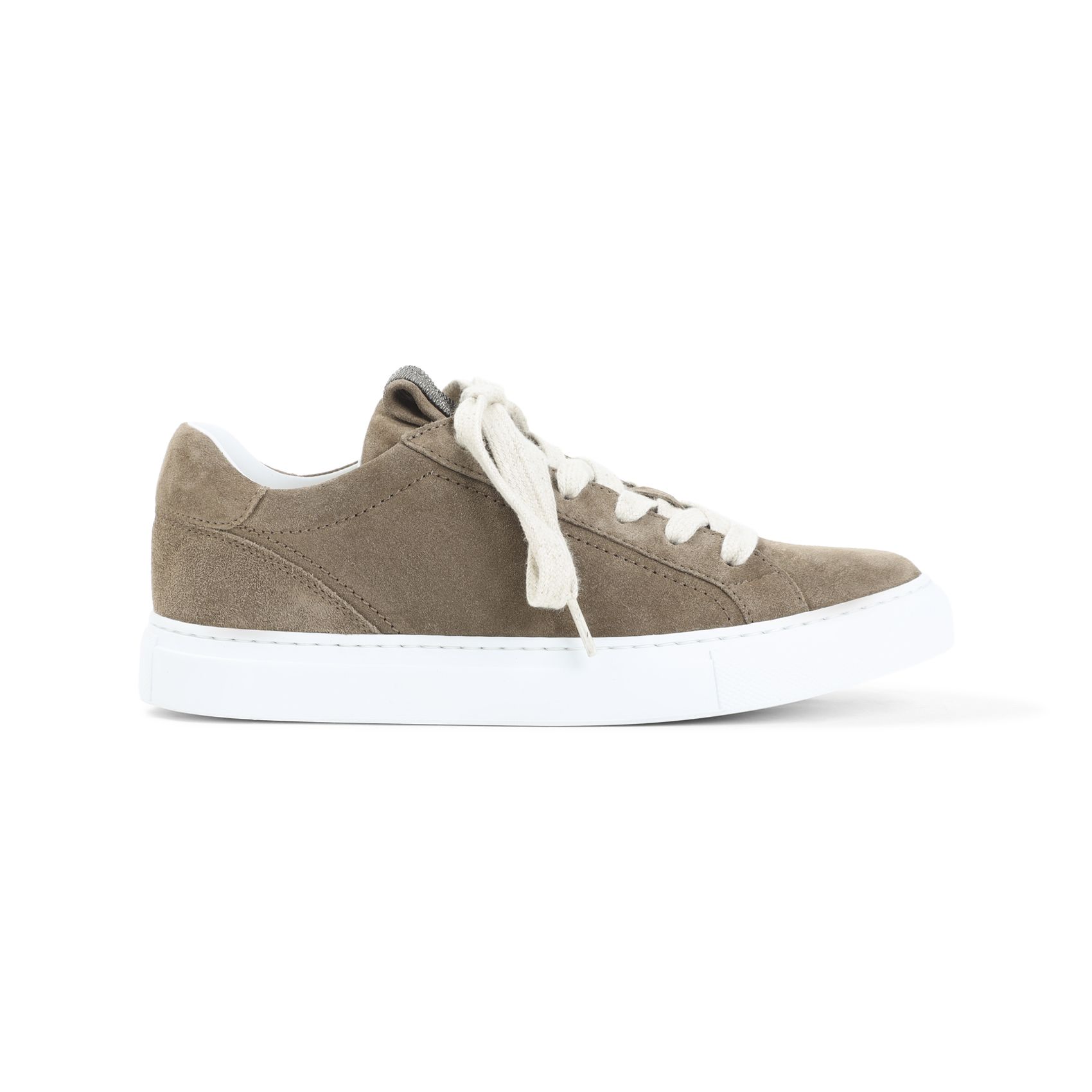 Brunello Cucinelli Braune Wildleder Sneakers Für Damen