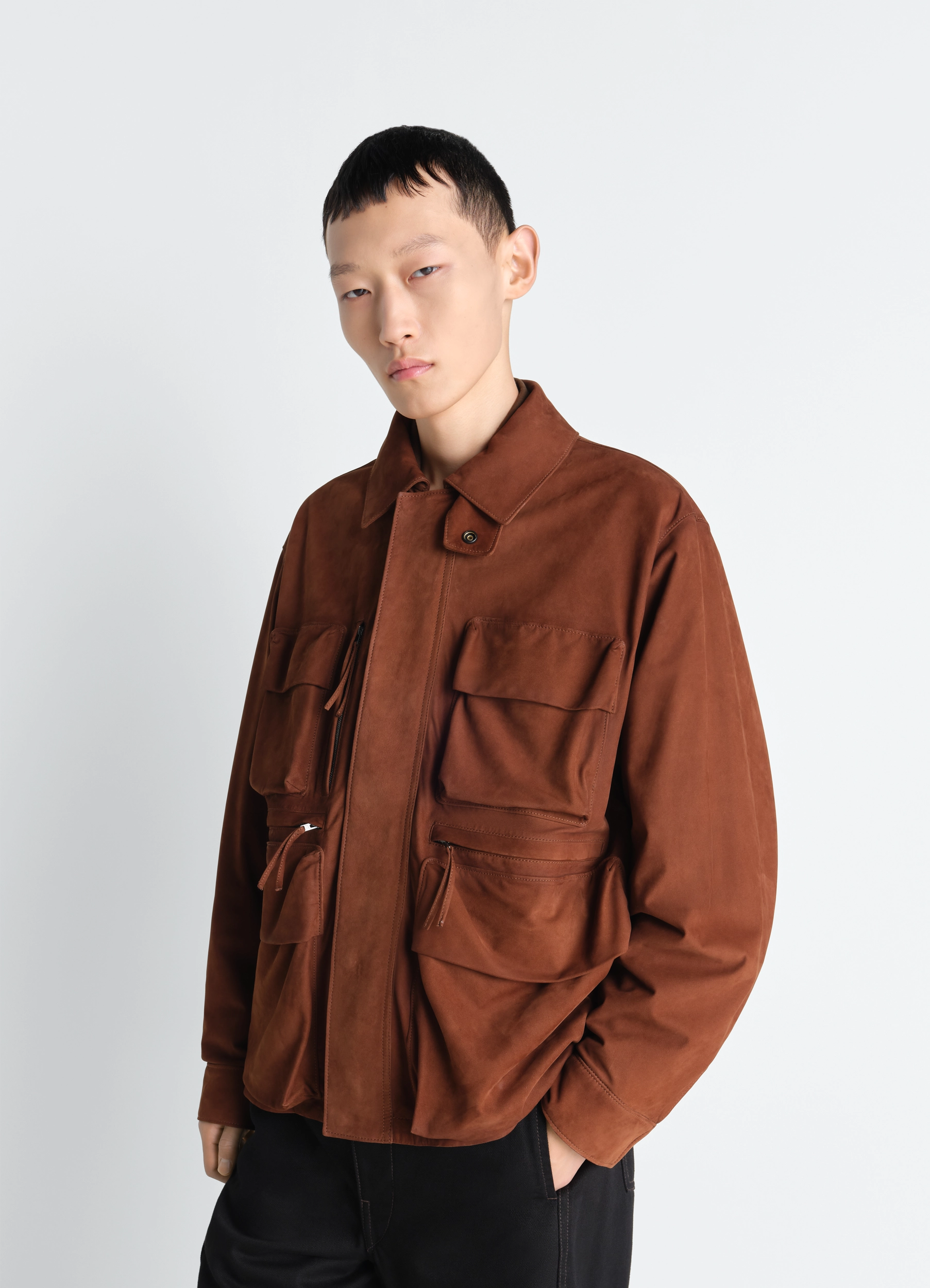 REPORTER JACKET IN NUBUCK